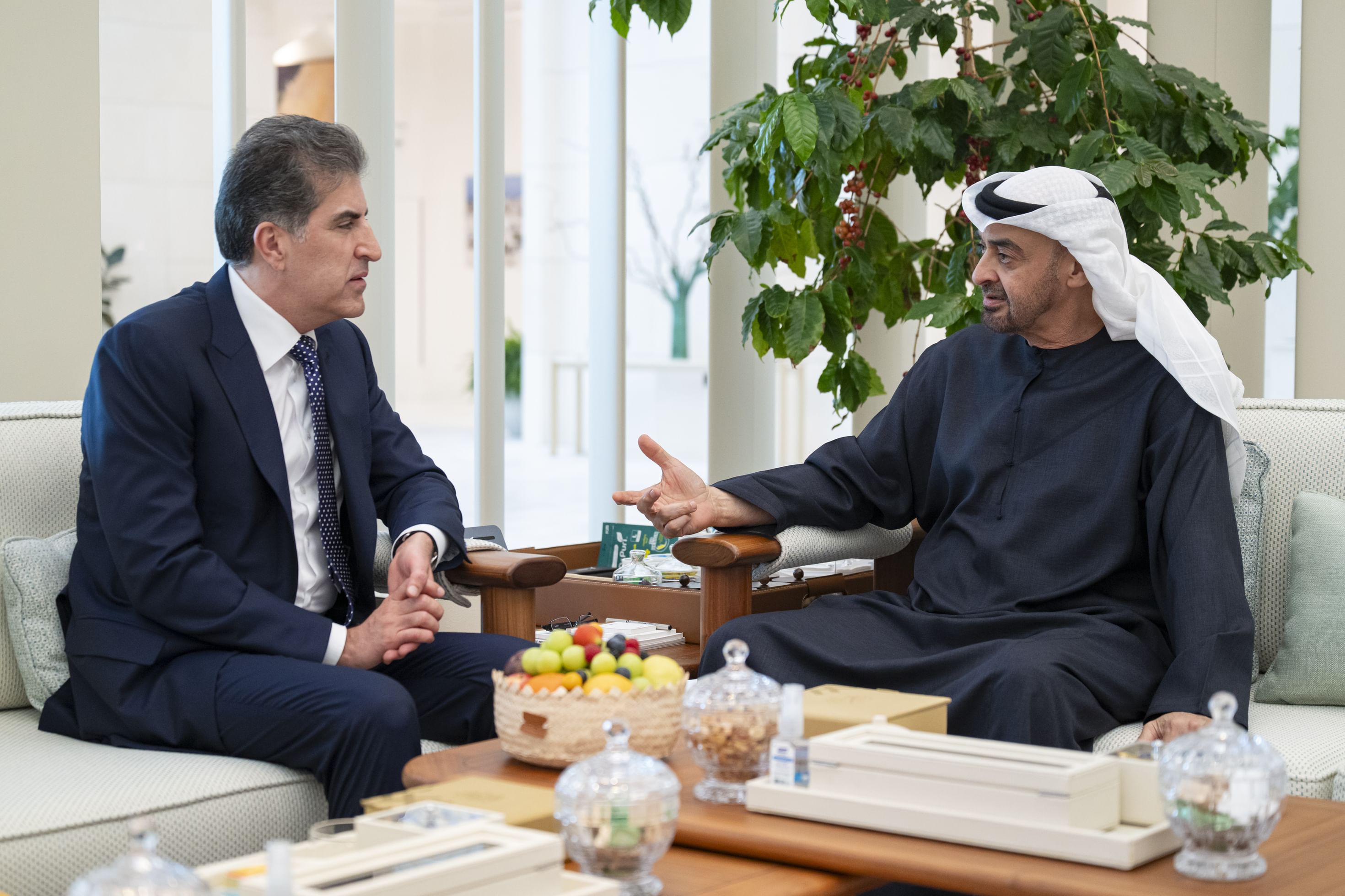 رئيس الدولة يستقبل رئيس إقليم كردستان العراق