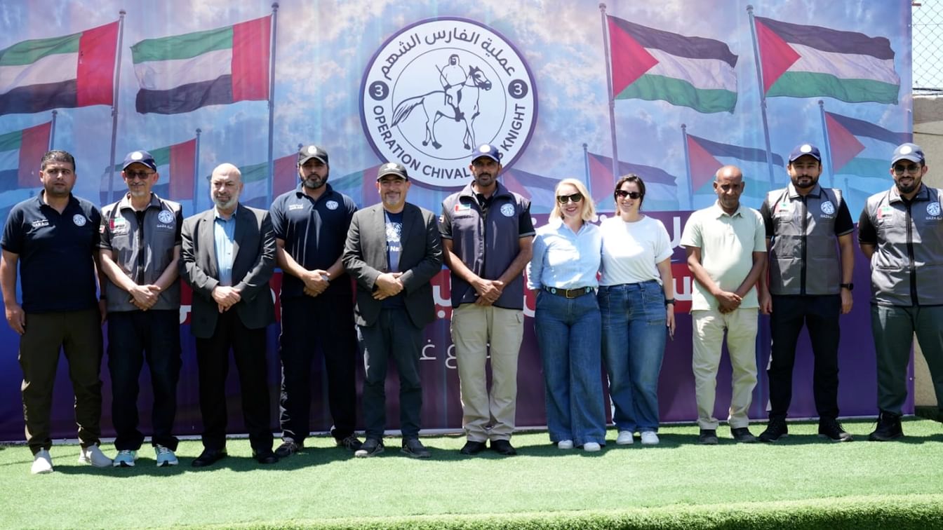 المستشفى الميداني الإماراتي في قطاع غزة يستقبل وفدا أمميا