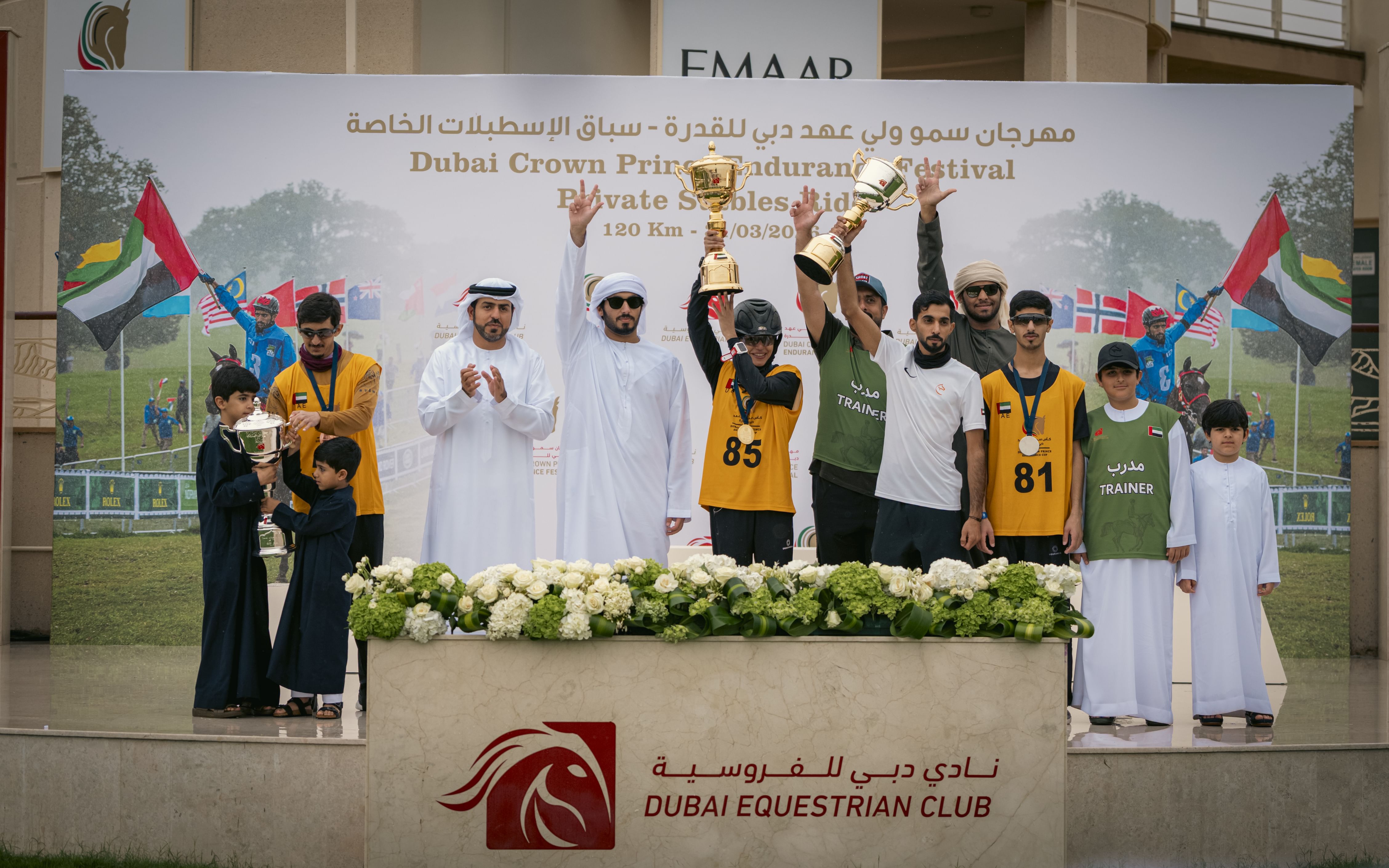 الفارسة فاطمة المري تتوج بكأس الإسطبلات الخاصة في مهرجان ولي عهد دبي للقدرة