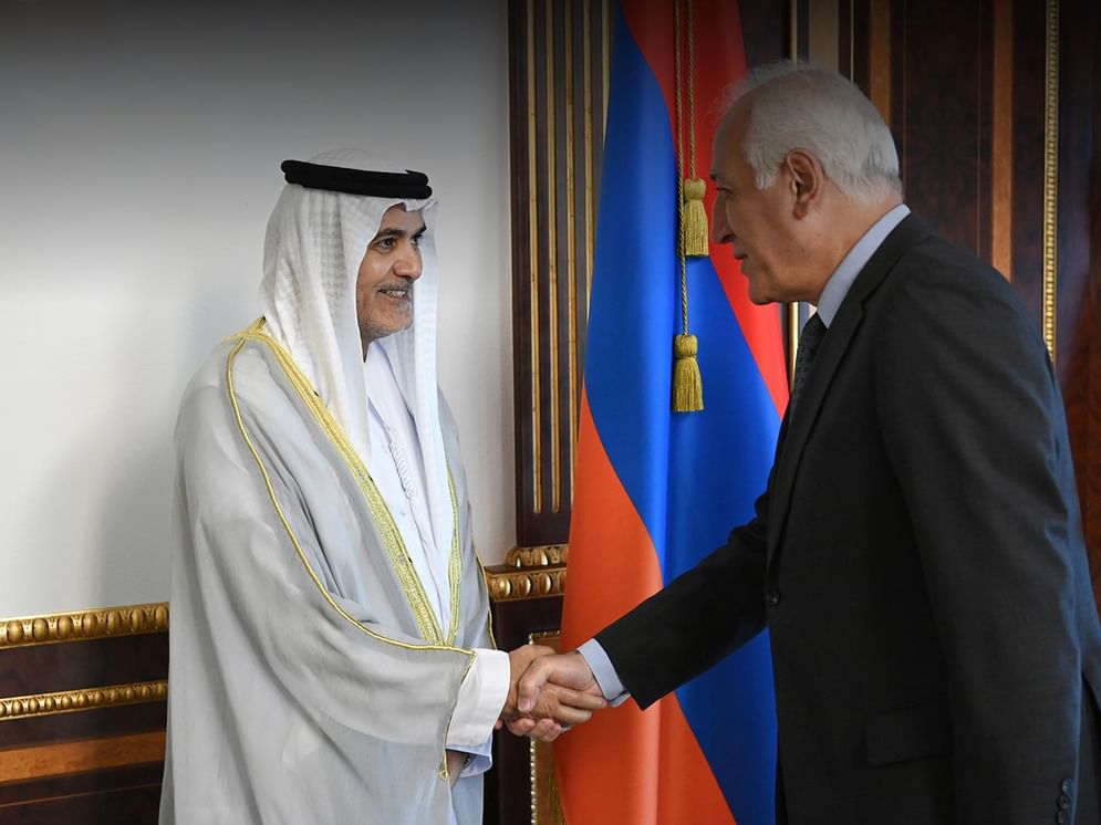 الرئيس الأرميني يستقبل في يريفان أمين عام اللجنة العليا للأخوة الإنسانية