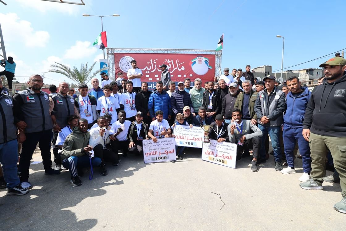 عملية الفارس الشهم (3) تٌطلق "ماراثون زايد" في قطاع غزة بمشاركة 500 متسابق