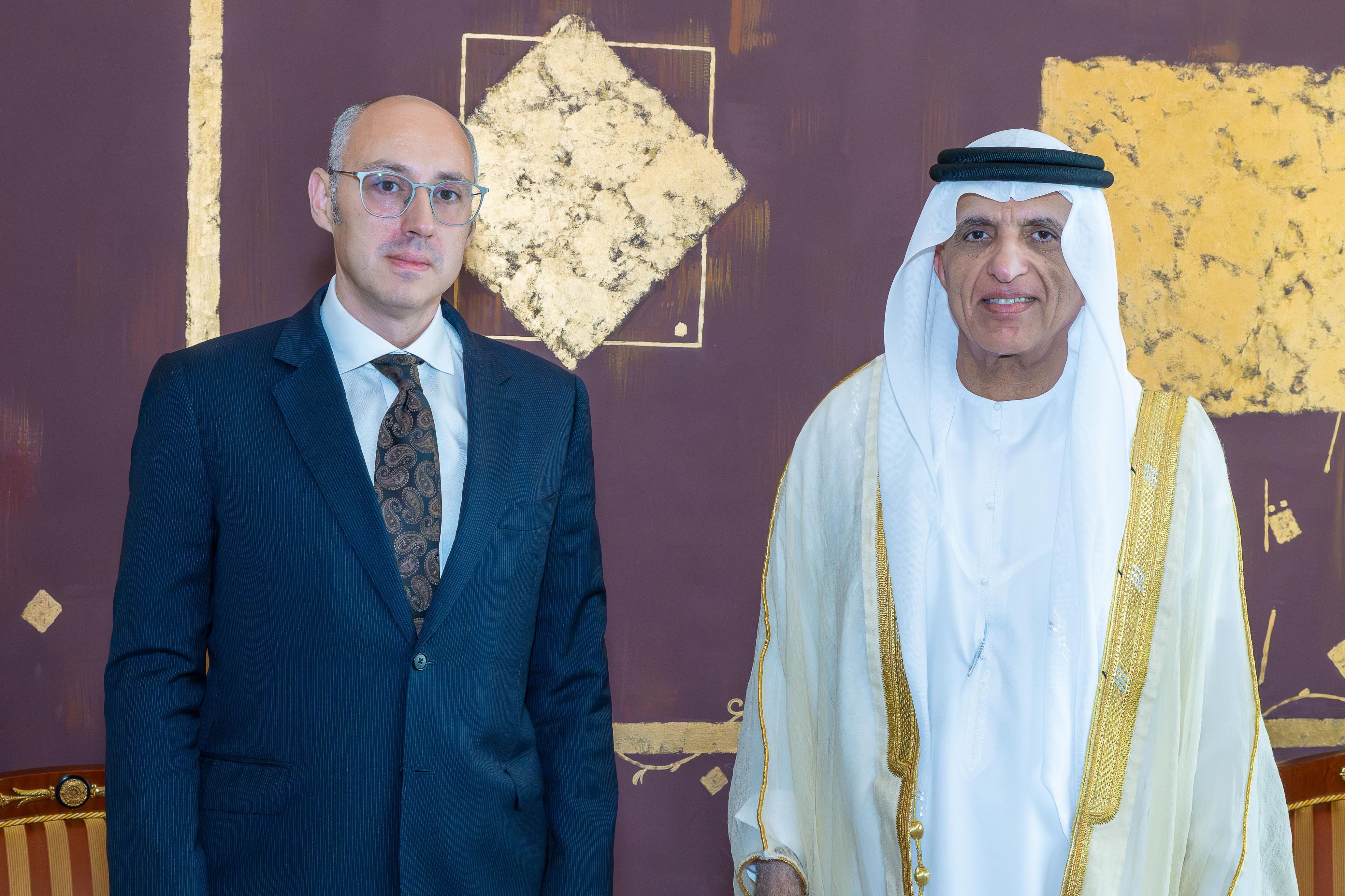 سعود بن صقر يستقبل سفير أوكرانيا