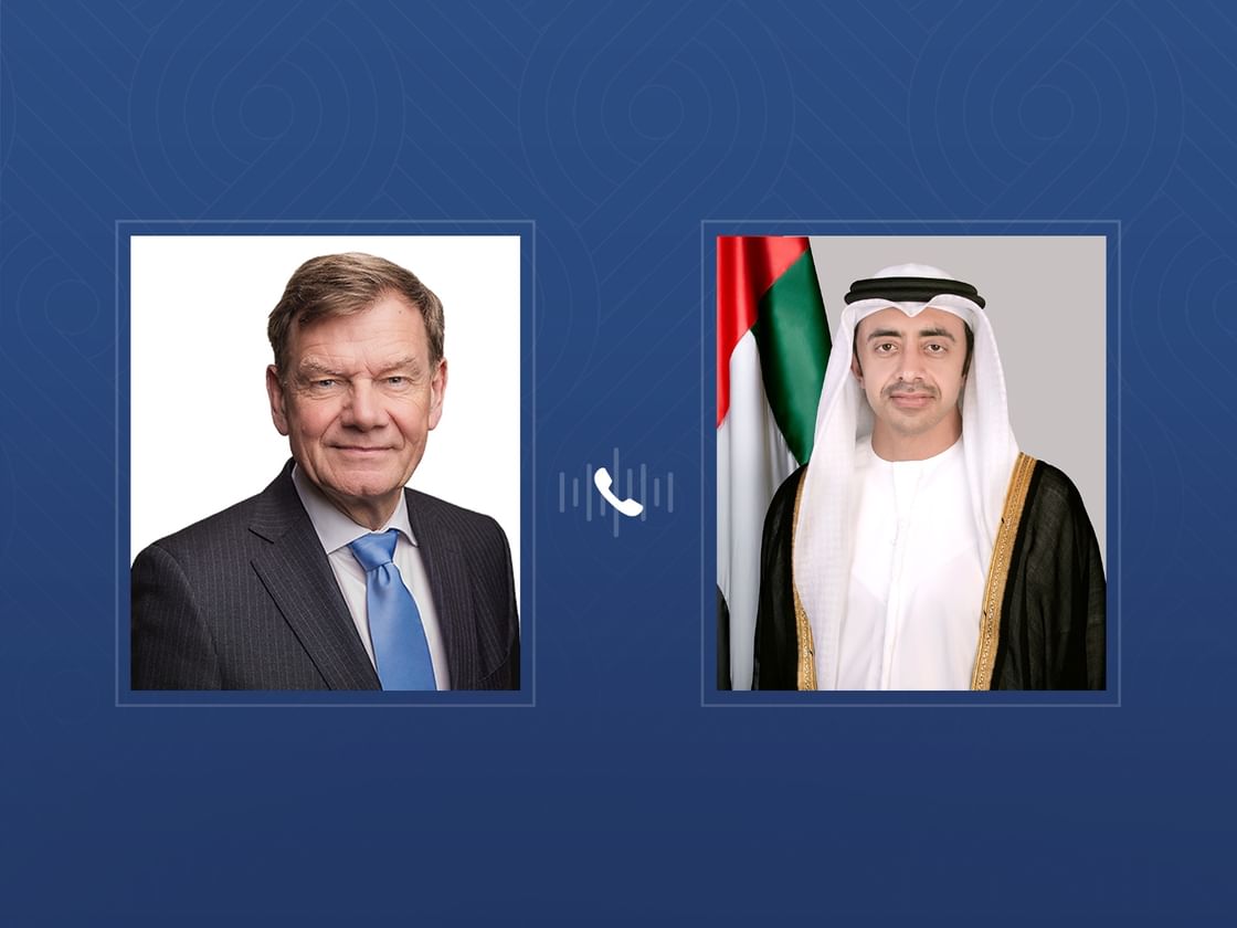 عبدالله بن زايد يهنئ هاتفياً وزير خارجية ألمانيا ويبحثان تعزيز العلاقات الثنائية بين البلدين