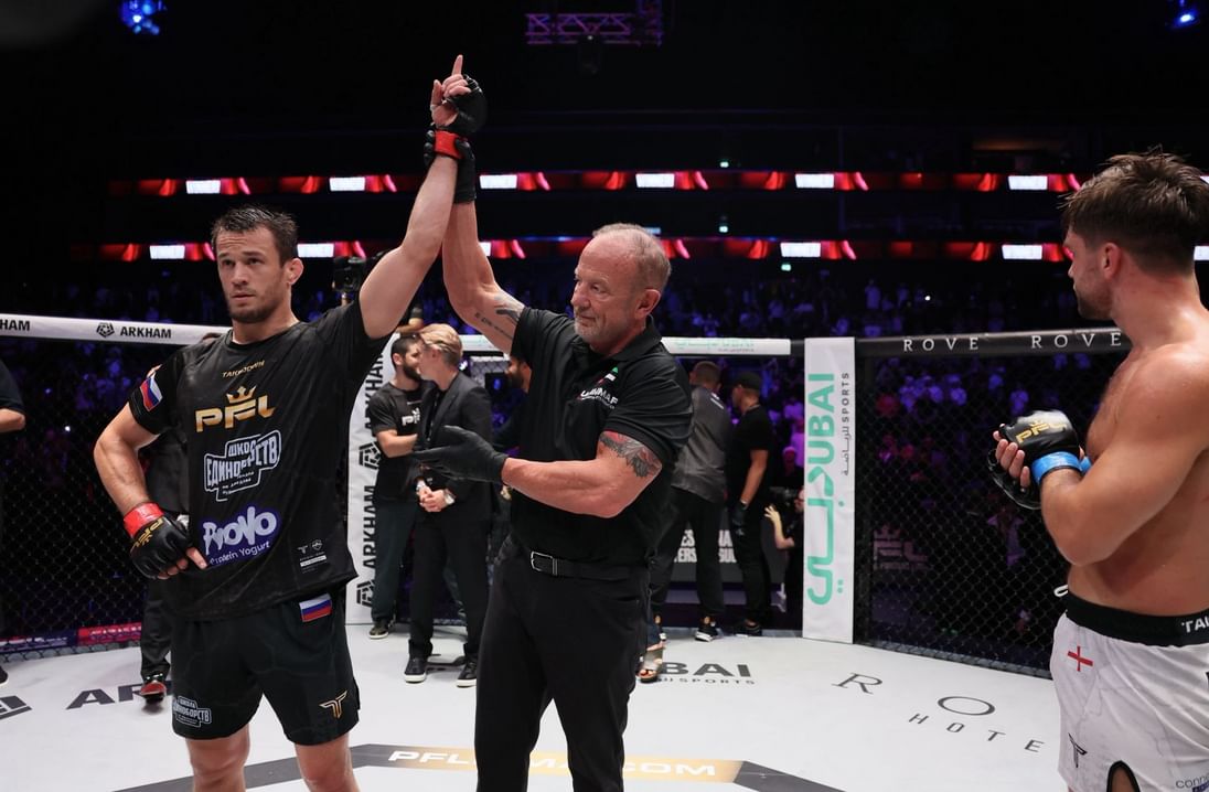 عثمان نور محمدوف يحتفظ بلقب الوزن الخفيف في بطولة "الطريق إلى دبي"