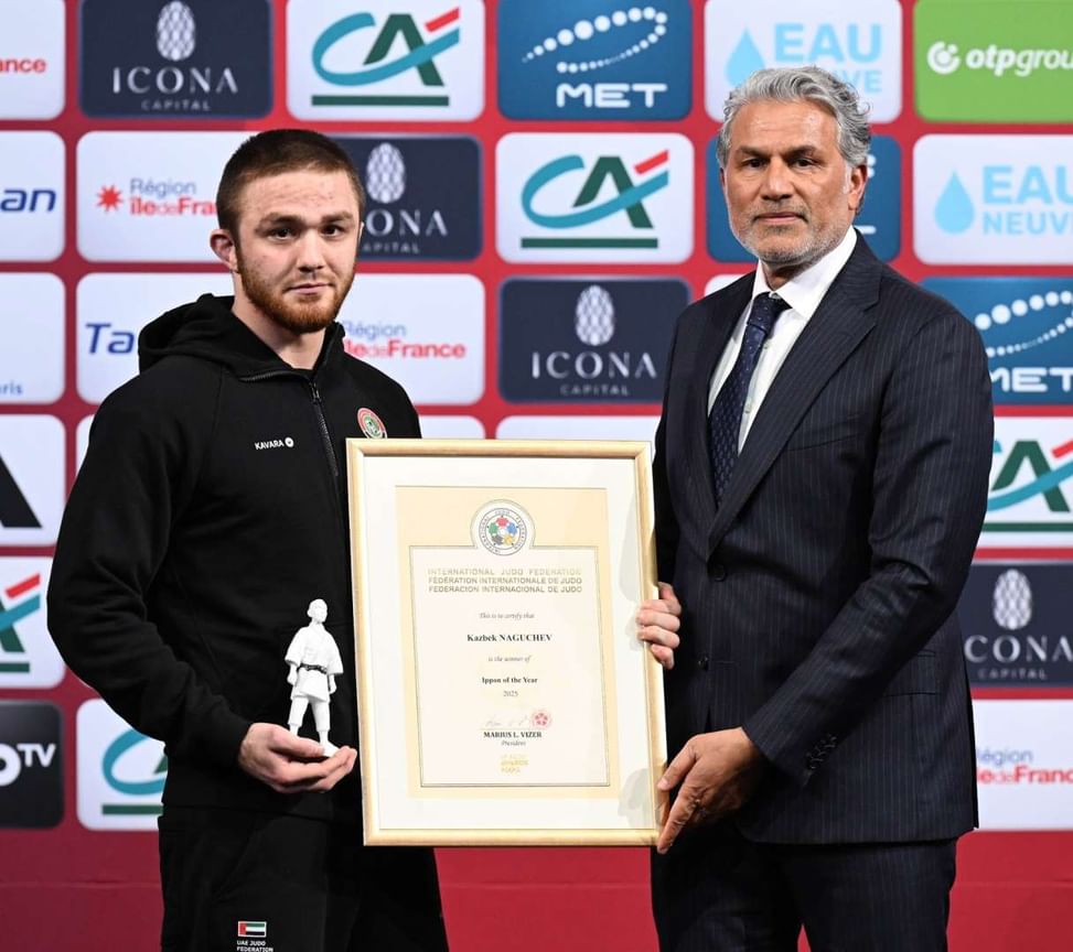 لاعب بمنتخب الإمارات للجودو يحقق أعلى "معدل نقاط" في جوائز الاتحاد الدولي