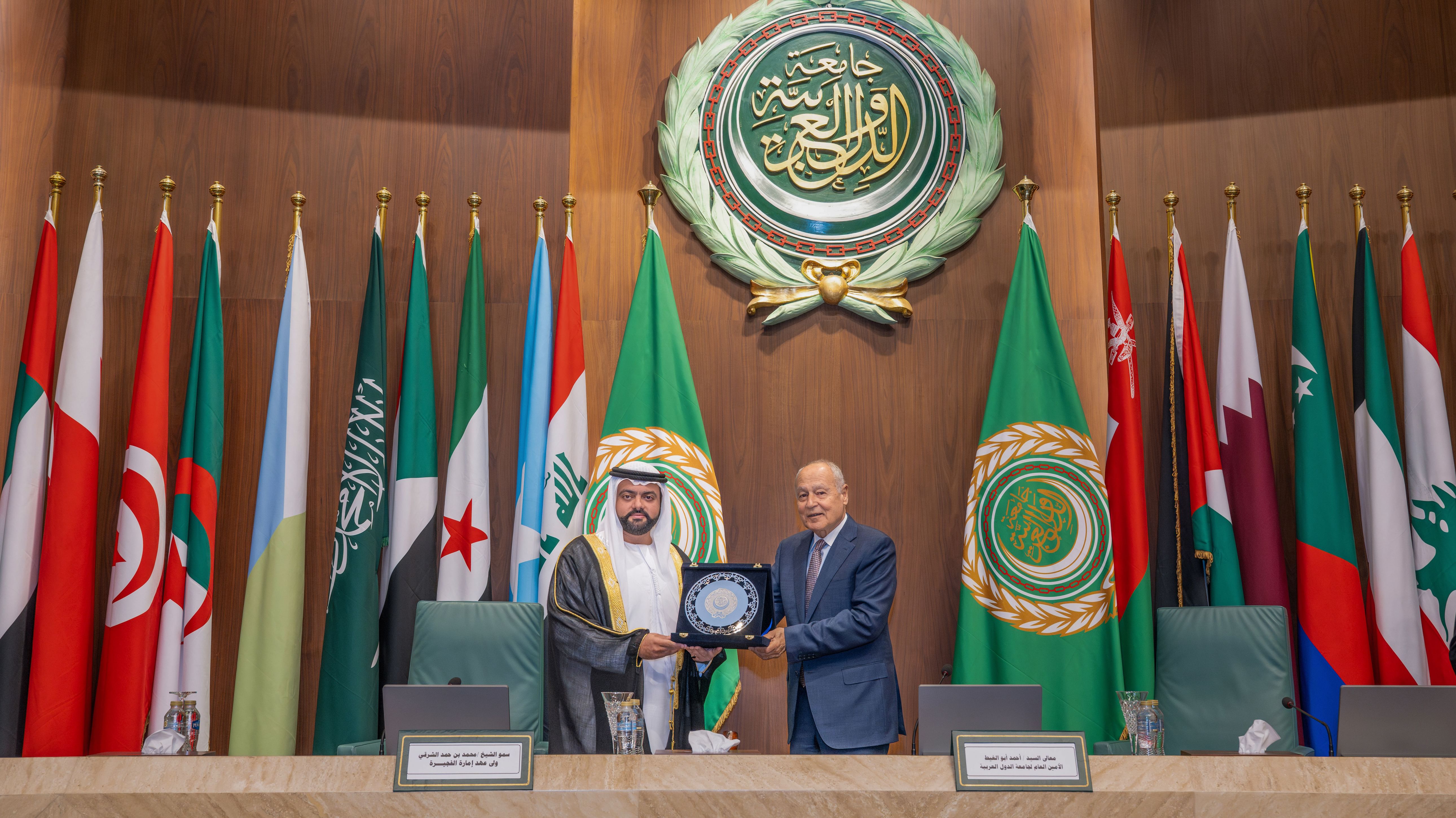 جامعة الدول العربية تكرّم ولي عهد الفجيرة بجائزة الشخصية العربية الرائدة في مجال الاستدامة