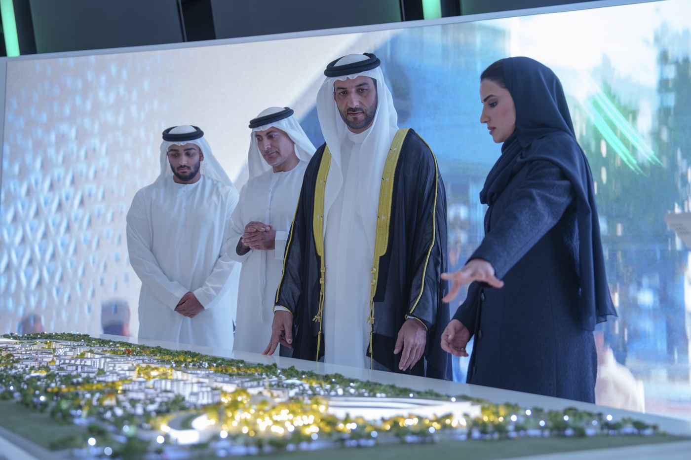 سلطان بن أحمد القاسمي يشهد إطلاق مشروع مدينة خالد بن سلطان