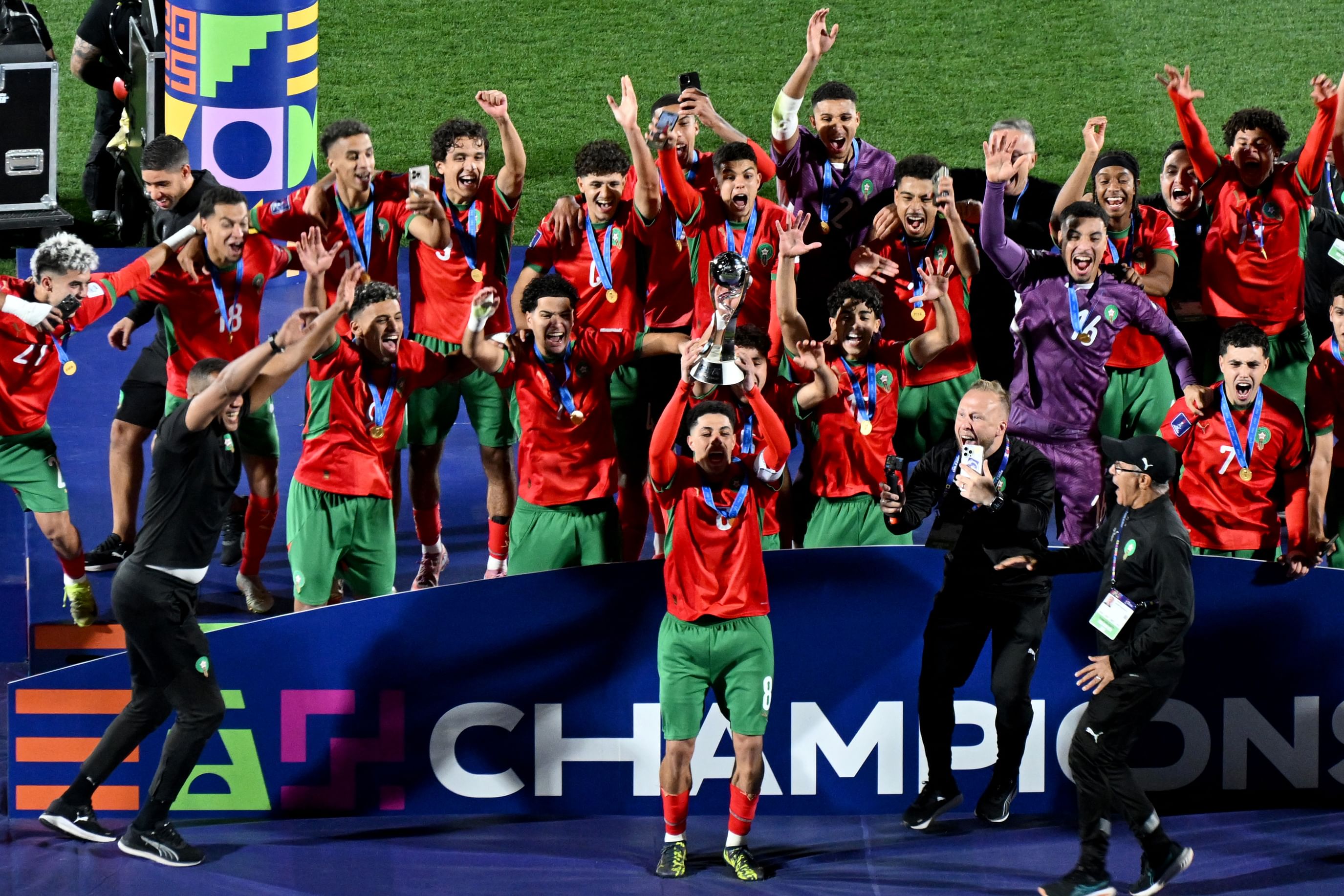 منتخب المغرب يتوج بطلا لكأس العالم لكرة القدم تحت 20 عاما