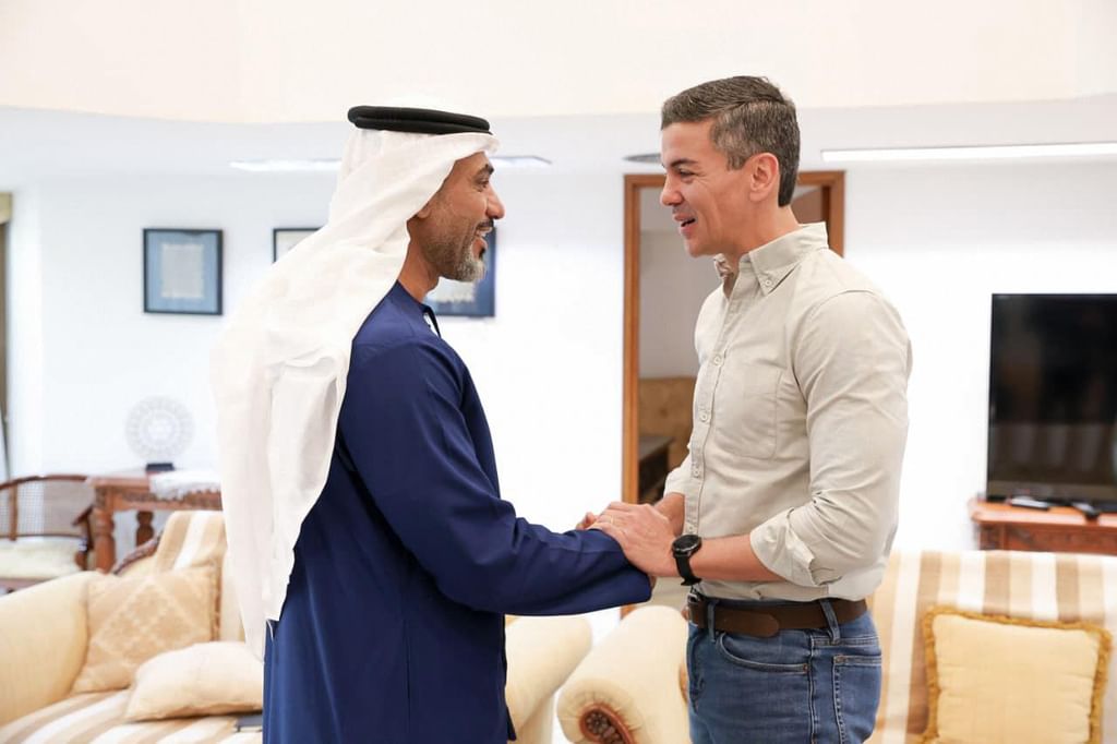 رئيس باراغواي يستقبل رئيس جهاز الإمارات للمحاسبة