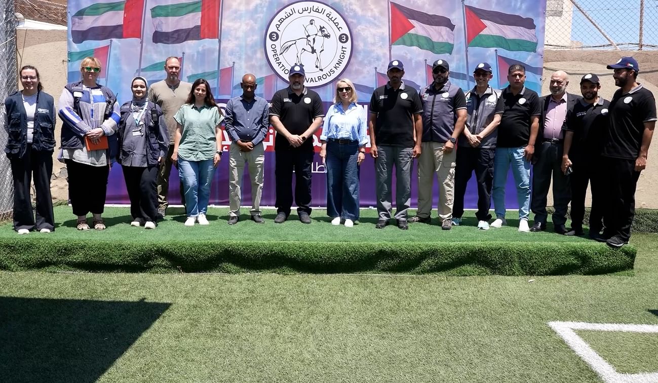 المستشفى الميداني الإماراتي في غزة يستقبل وفداً من مكتب الأمم المتحدة لتنسيق الشؤون الإنسانية