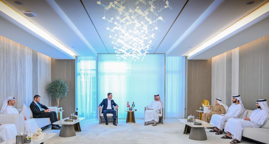 عمار بن حميد يستقبل قنصل كندا في دبي والإمارات الشمالية