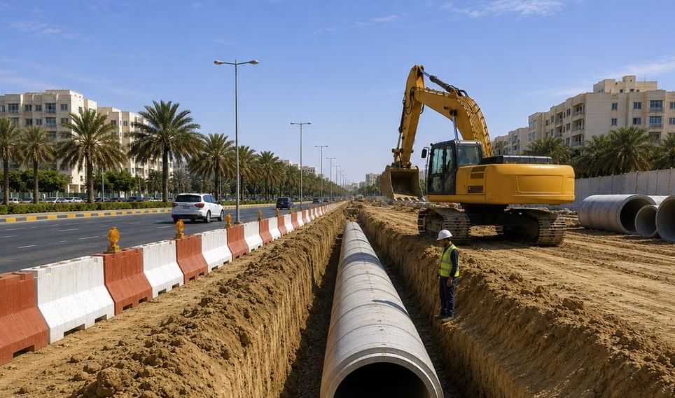 بلدية عجمان تنفذ مشاريع إستراتيجية لتصريف مياه الأمطار بقيمة تتجاوز 109 ملايين درهم
