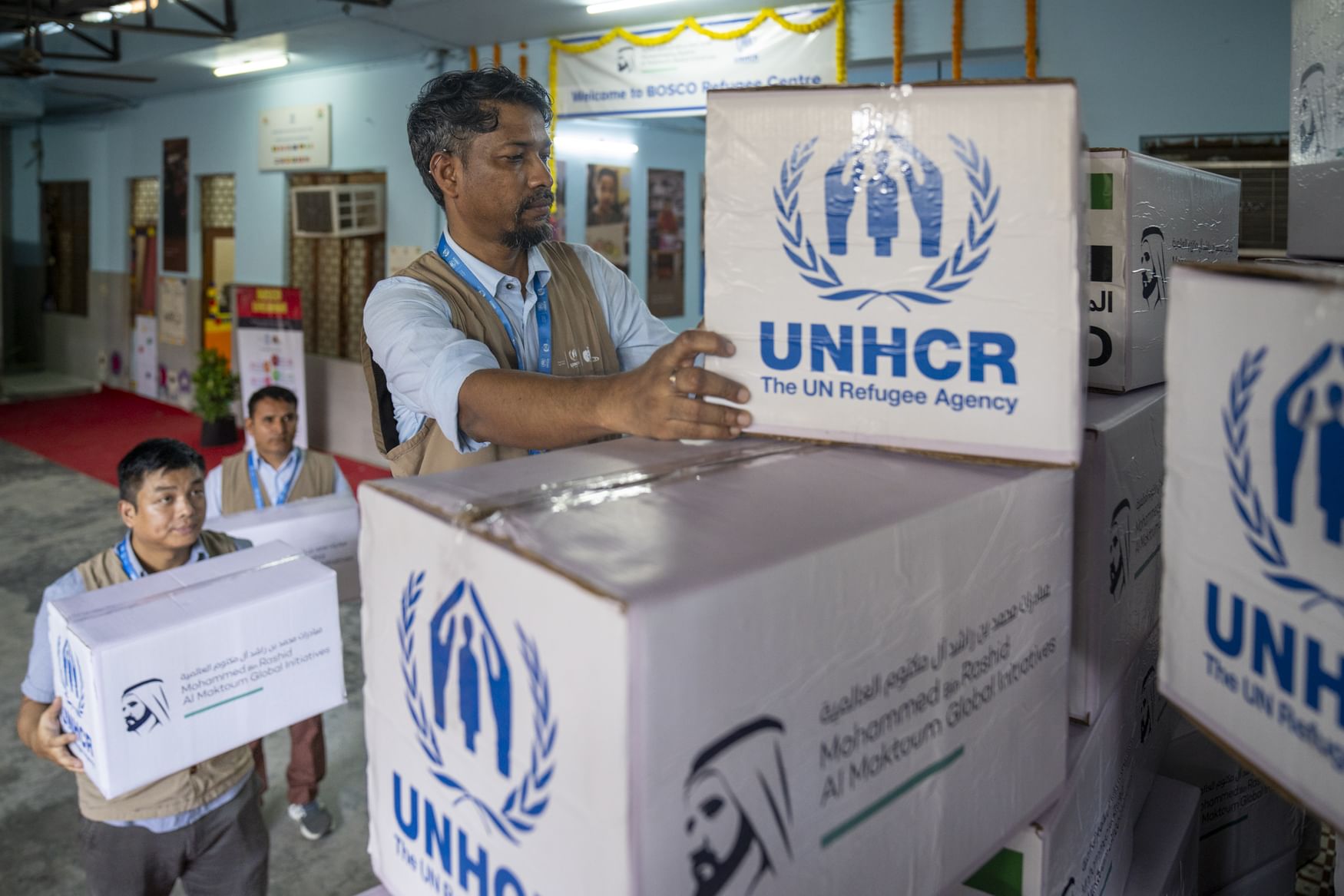 "مبادرات محمد بن راشد آل مكتوم العالمية" تواصل دعم اللاجئين بمشاريع لكسب العيش والأمن الغذائي