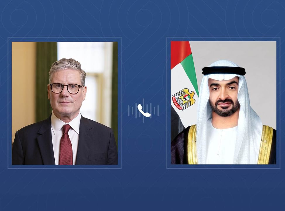 رئيس الدولة ورئيس وزراء بريطانيا يبحثان هاتفياً علاقات البلدين والتطورات الإقليمية