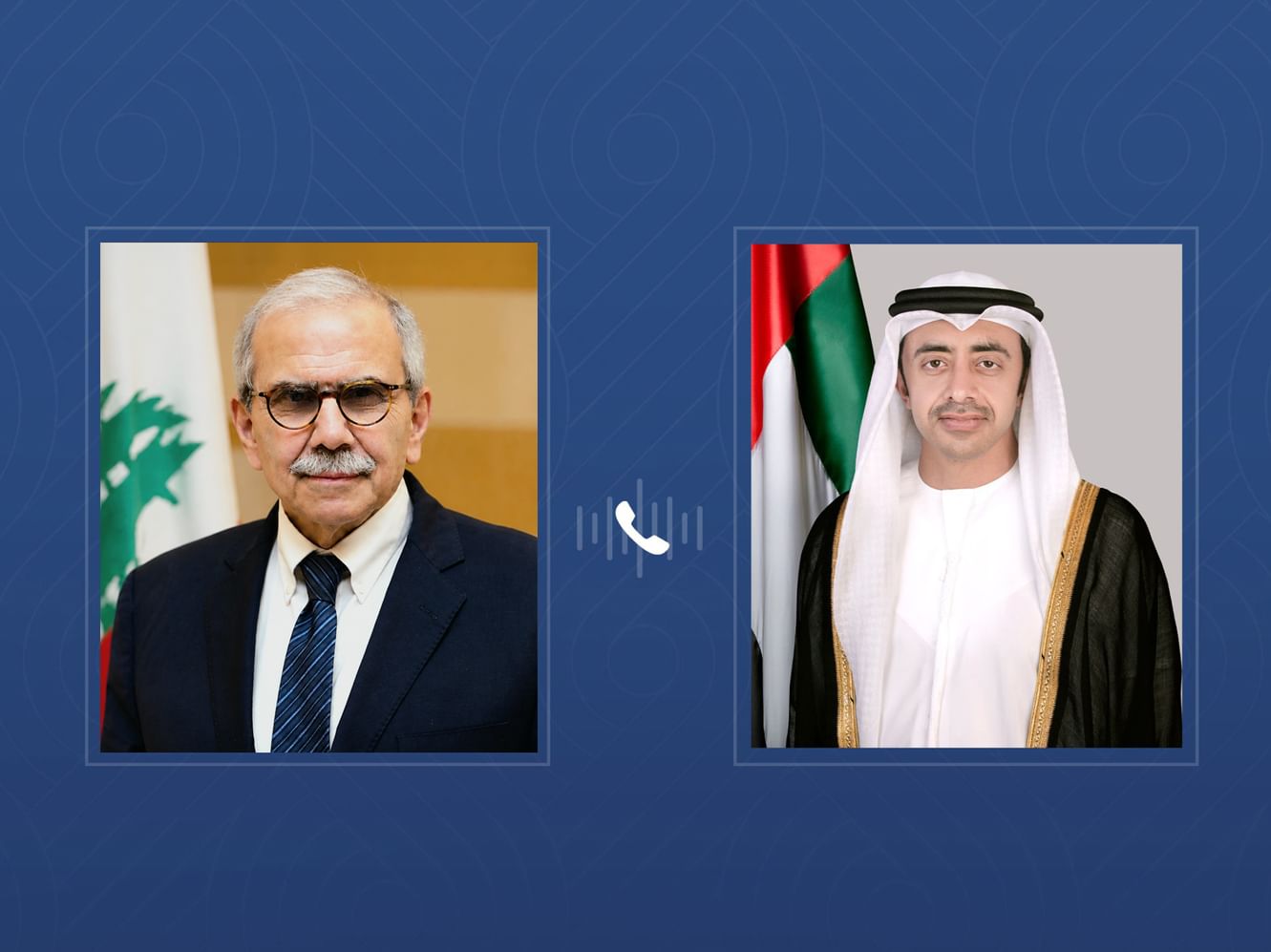 عبدالله بن زايد ونواف سلام يبحثان هاتفياً العلاقات الأخوية والتطورات في لبنان