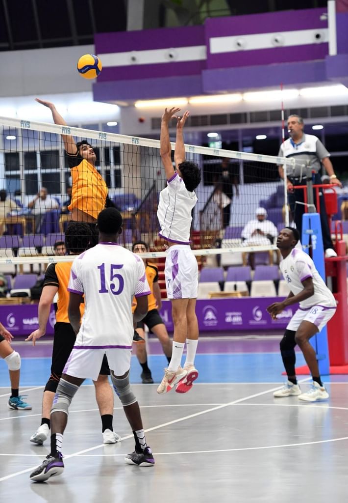 فوز العين والنصر البحريني والريان القطري في دولية الناشئين للكرة الطائرة