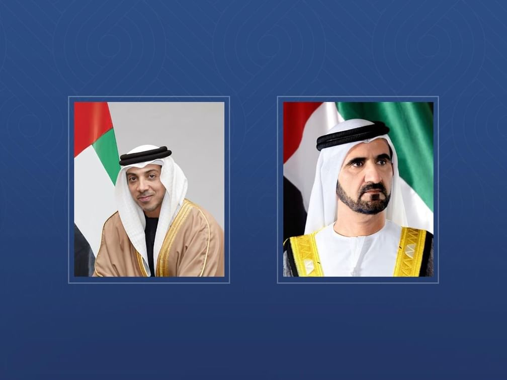 محمد بن راشد ومنصور بن زايد يهنئان نائب رئيس كازاخستان