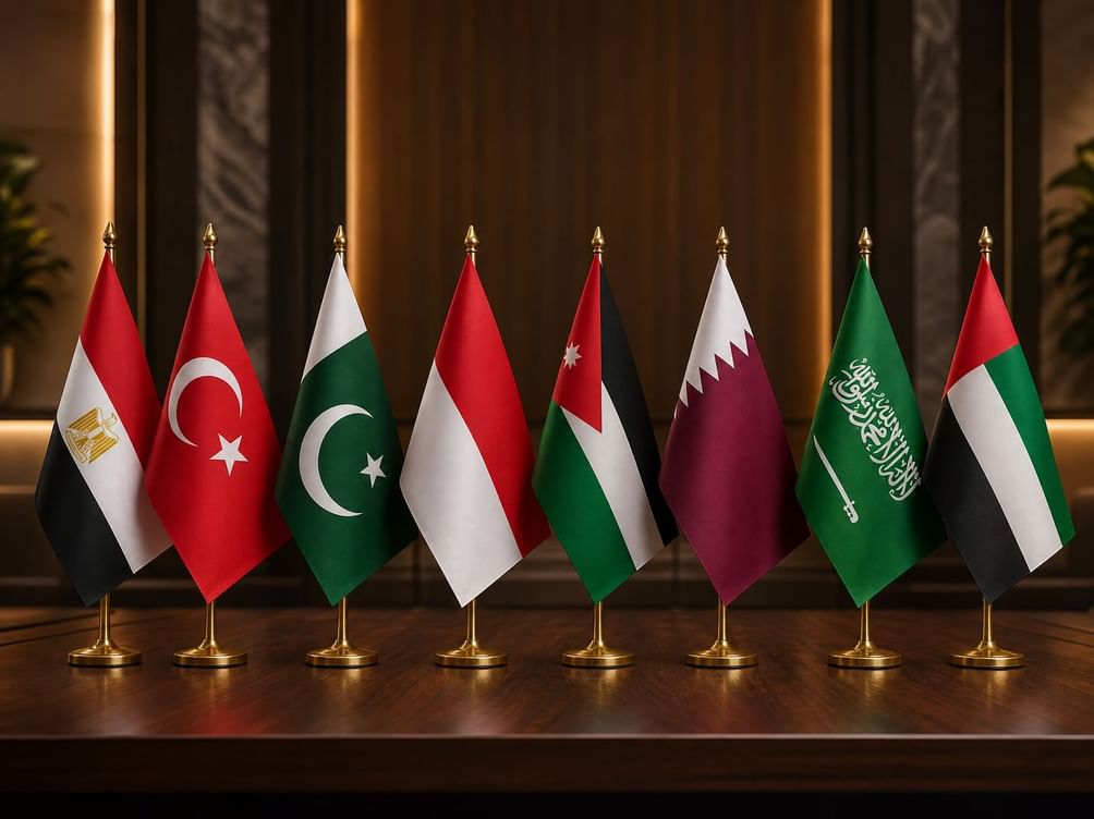 بيان مشترك لوزراء خارجية دولة الإمارات والسعودية وقطر والأردن وإندونيسيا وباكستان وتركيا ومصر