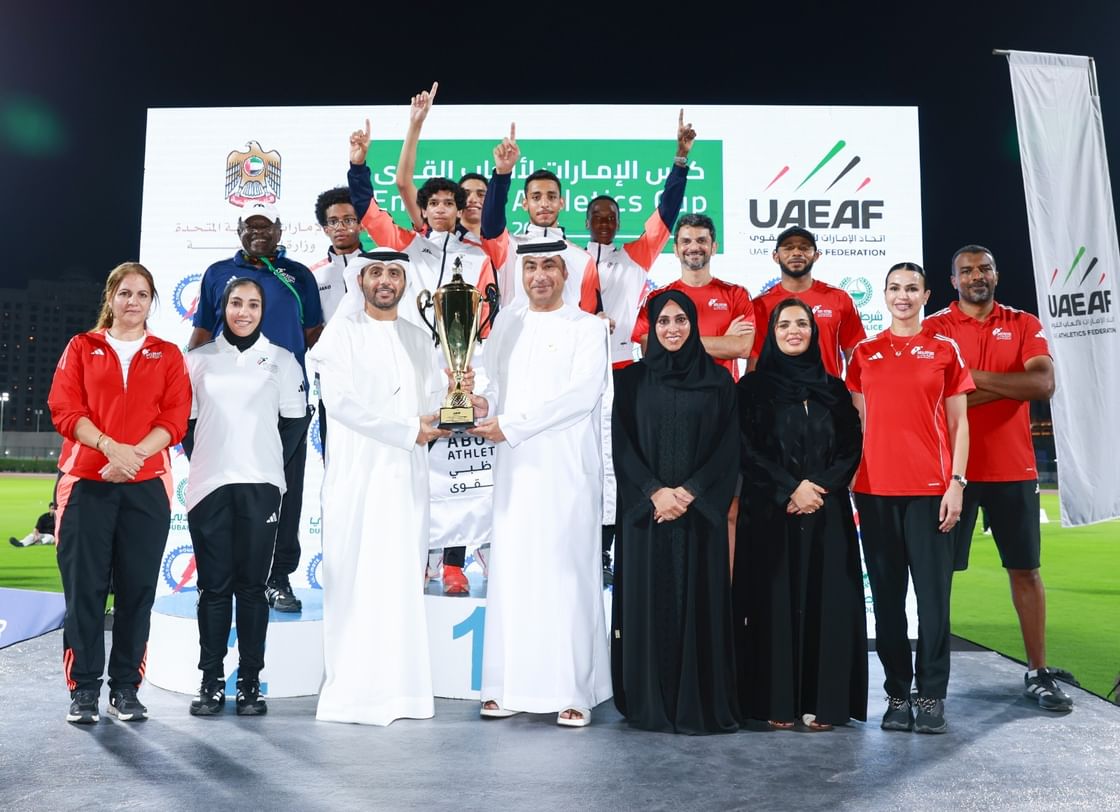 "أبوظبي لألعاب القوى" يحصد 58 ميدالية و10 أرقام قياسية في كأس الإمارات