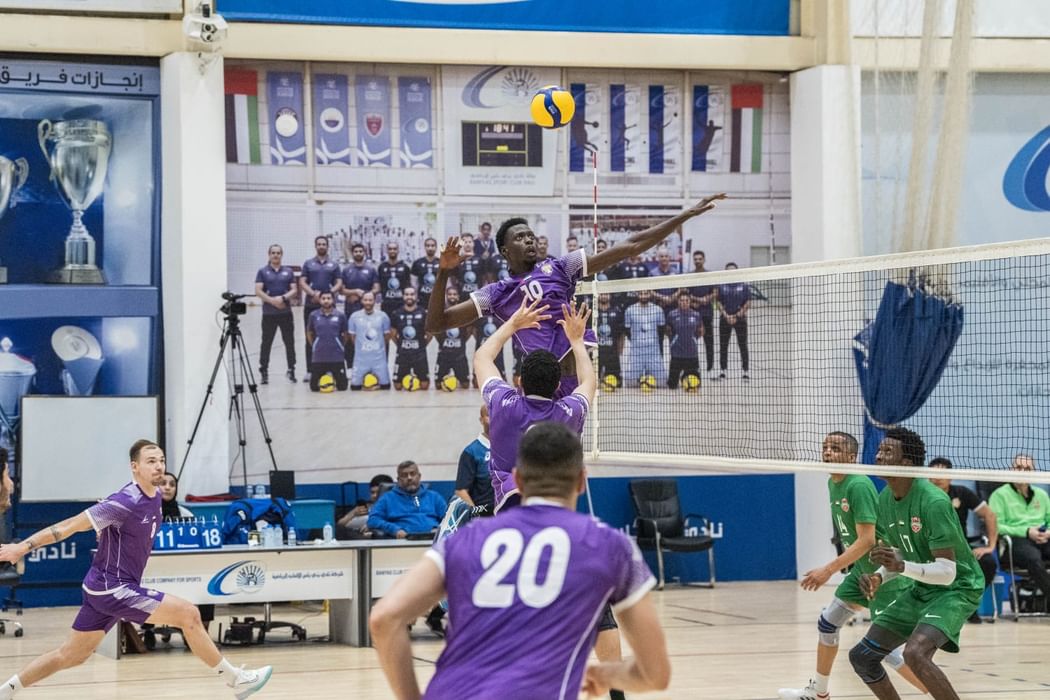 تأهل الجزيرة والعين وبني ياس وحتا إلى نصف نهائي كأس رئيس الدولة للكرة الطائرة