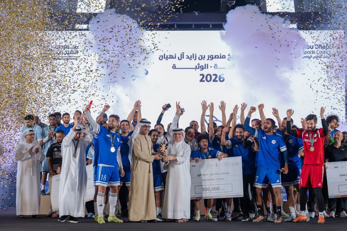 "بطولة الشيخ منصور بن زايد" تختتم فعالياتها بتتويج أبطال كرة القدم والطائرة والكريكيت والبادل