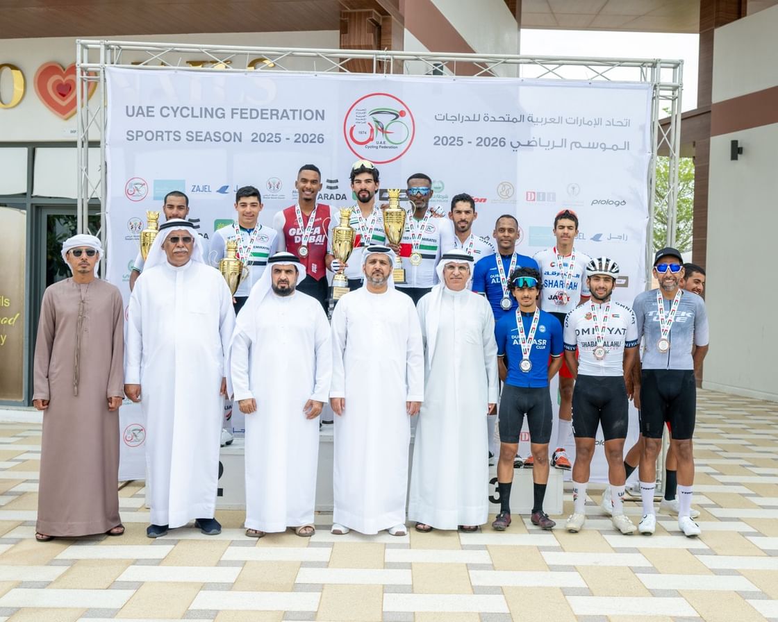 "المطيوعي" بطلًا لسباق الدولة لدراجات الطريق في العين