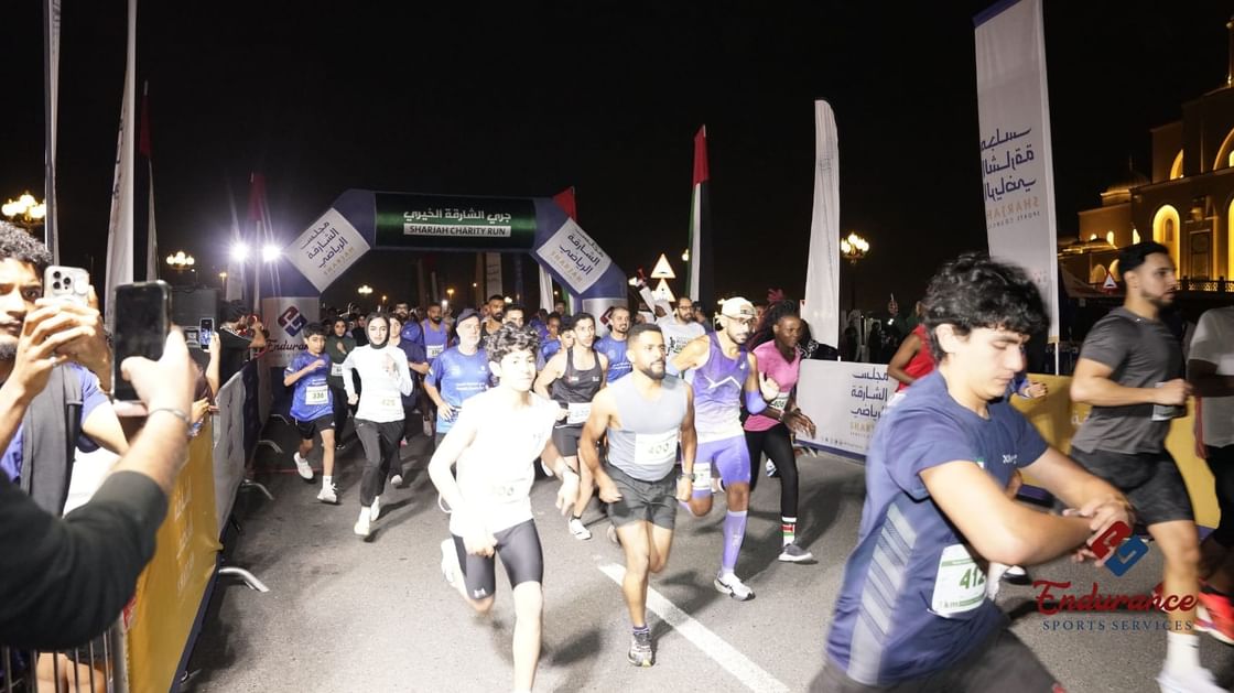 500 متسابق يشاركون في النسخة الرابعة من جري الشارقة الخيري