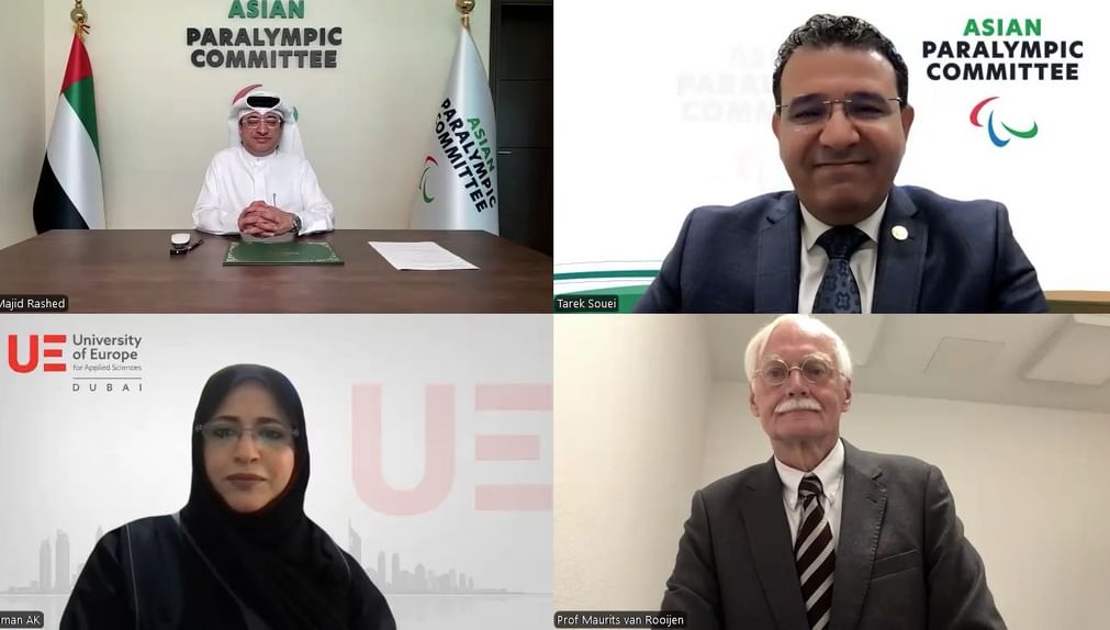 تعاون بين "البارالمبية الآسيوية" و"الجامعة الأوروبية" بدبي لتطوير علوم الرياضة