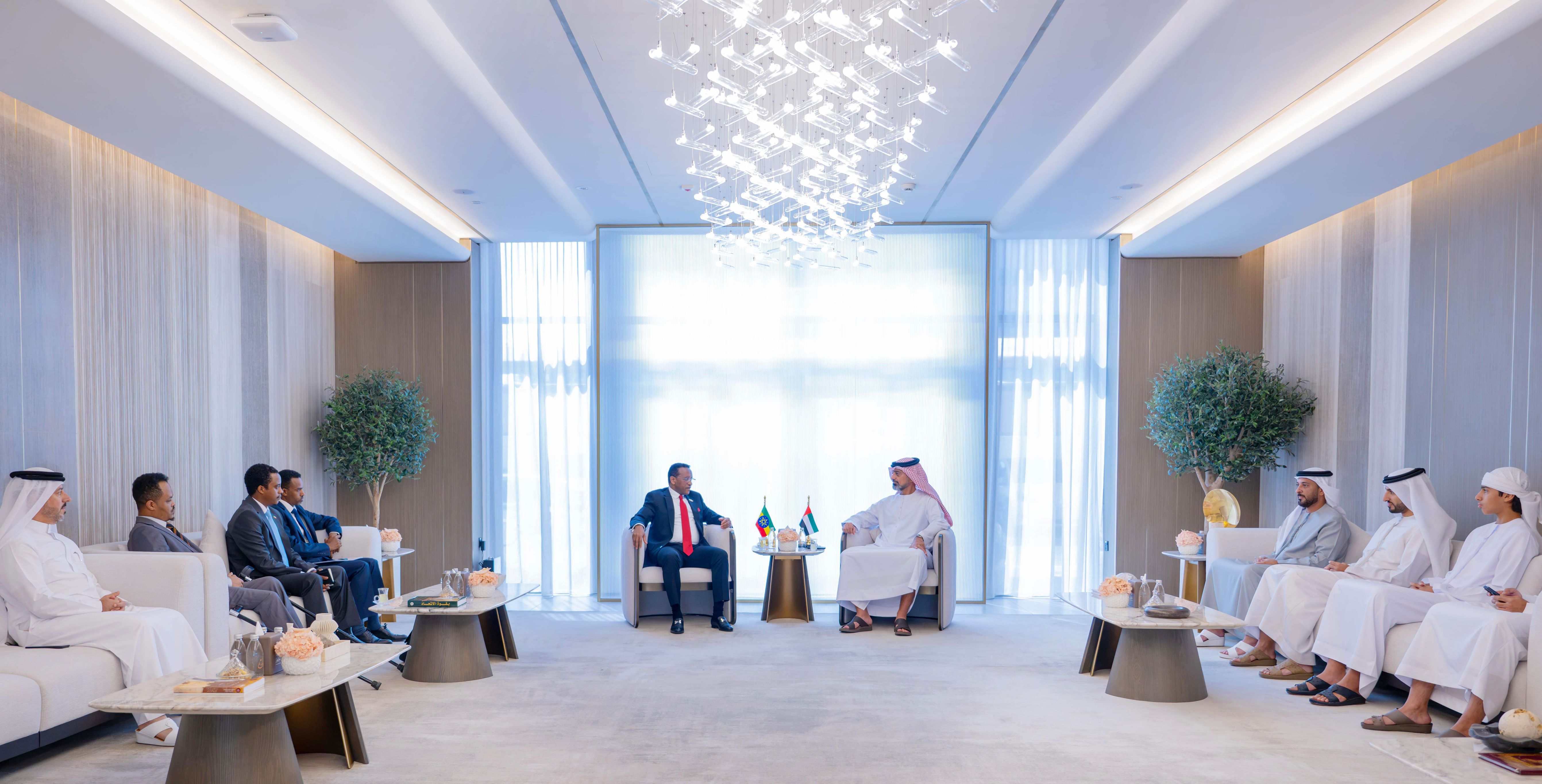 عمار بن حميد والسفير الإثيوبي يبحثان آفاق التعاون
