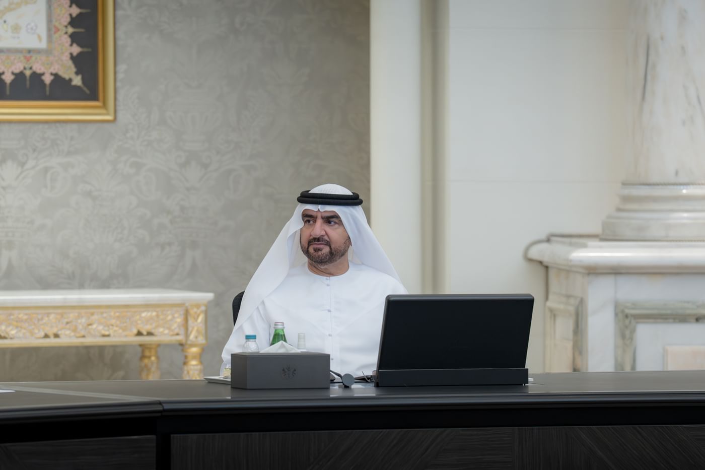 عبدالله بن سالم القاسمي يترأس اجتماع المجلس التنفيذي