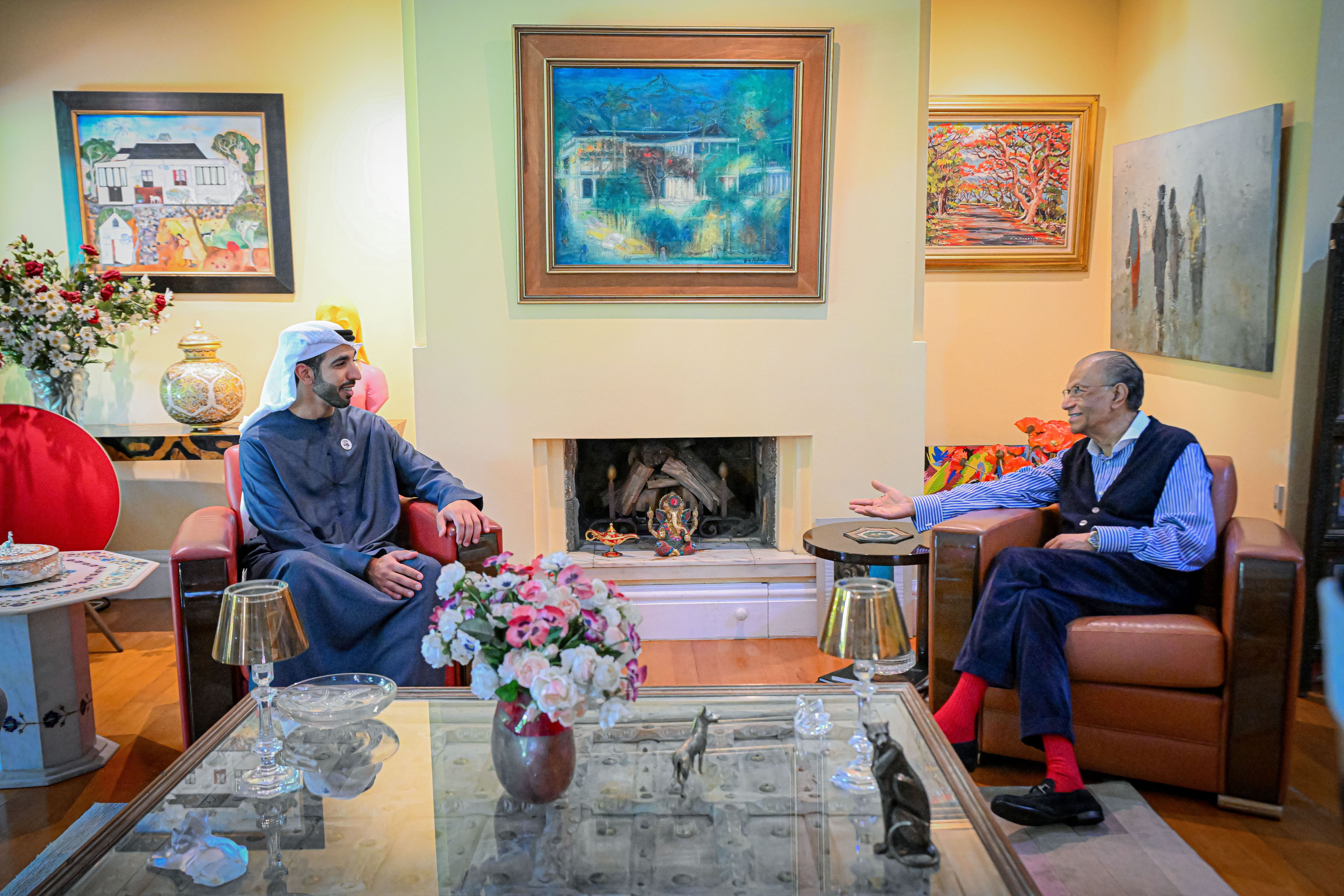 شخبوط بن نهيان يشارك بمؤتمر المحيط الهندي في موريشيوس