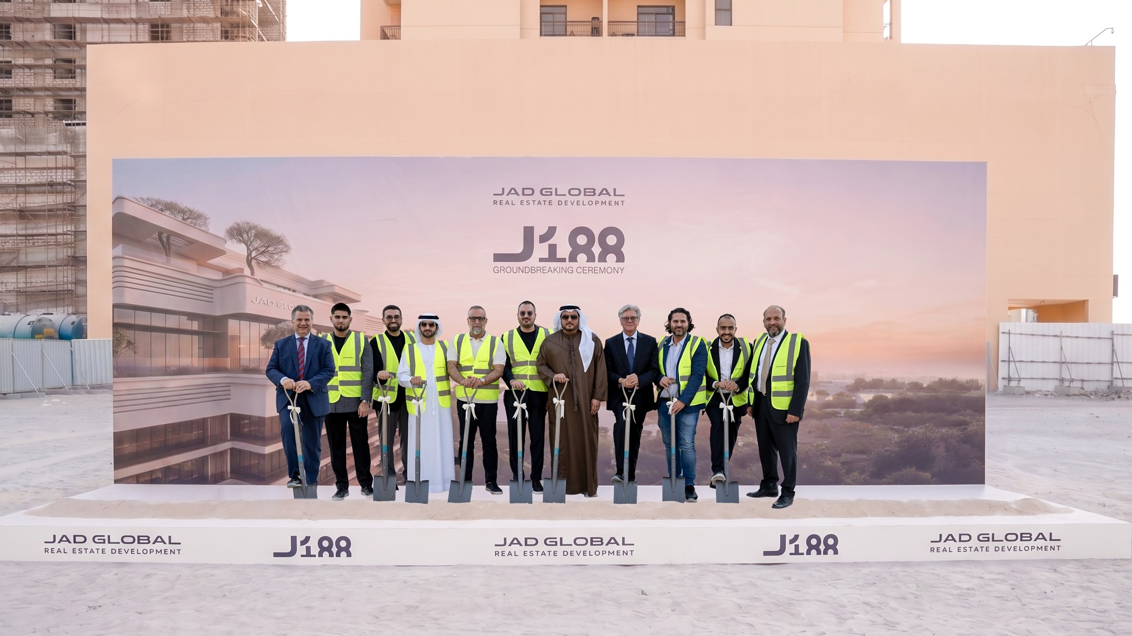 جاد جلوبال تضع حجر الأساس لمشروع J188 بقيمة 250 مليون درهم في الجداف
