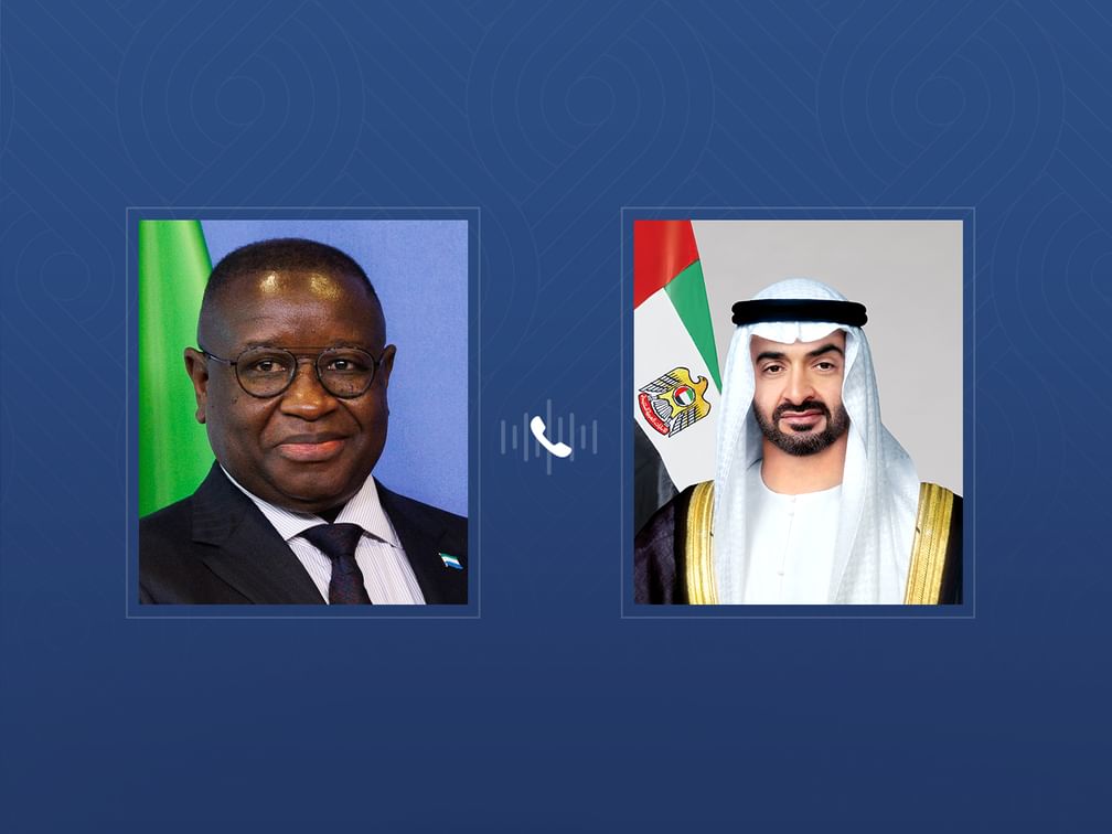 رئيس الدولة يتلقى اتصالاً هاتفياً من رئيس سيراليون بشأن التطورات في المنطقة