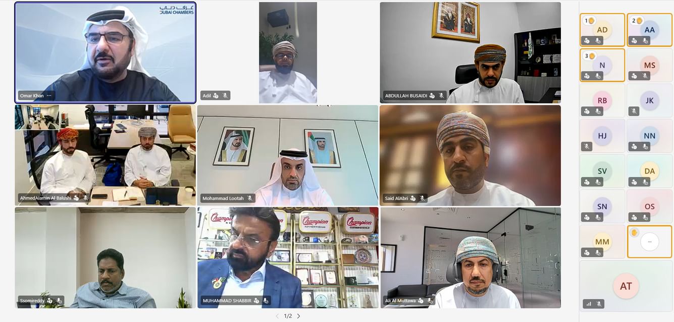 غرفة تجارة دبي تعزز التعاون اللوجستي بين مجتمعي الأعمال في دبي وسلطنة عمان