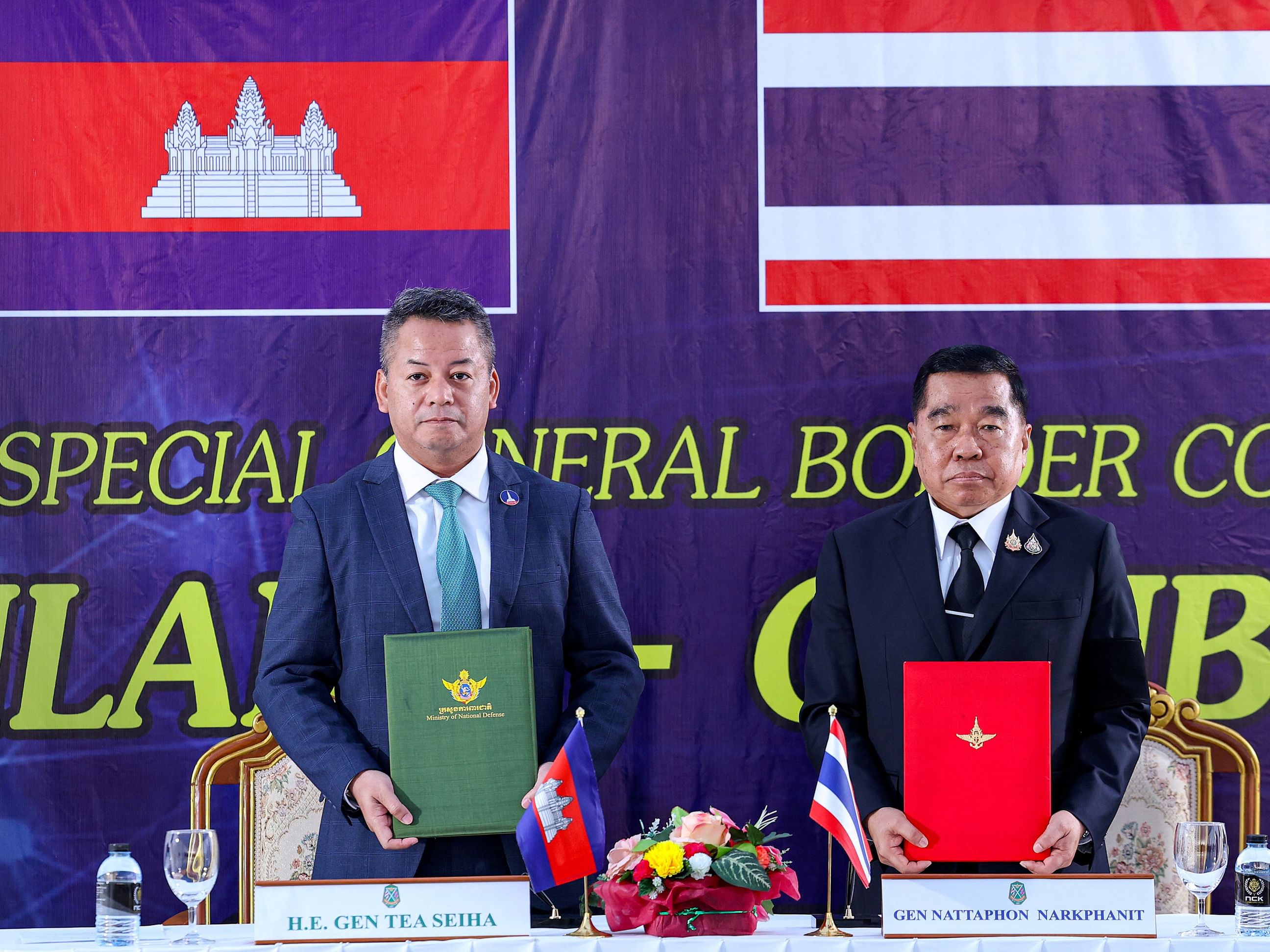 تايلاند وكمبوديا توقعان بيانًا مشتركًا لوقف إطلاق النار