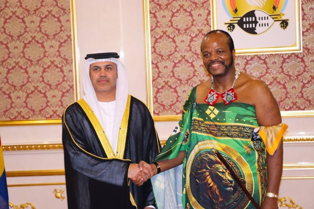 سفير الإمارات يقدم أوراق اعتماده سفيراً غير مقيم لدى مملكة إسواتيني