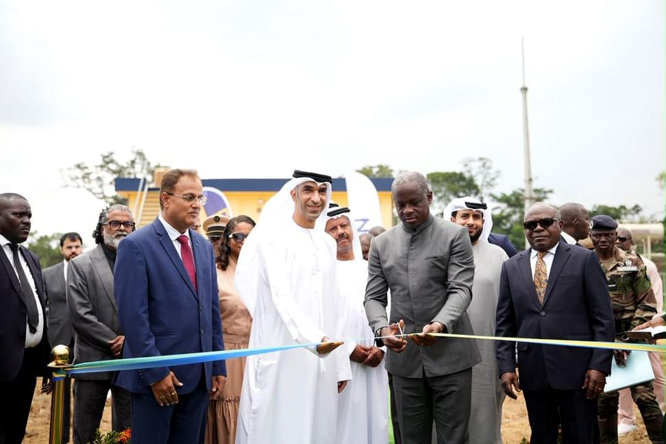 رئيس الغابون يستقبل ثاني الزيودي  ..  ويؤكد حرص بلاده على تطوير الشراكة التجارية والإستثمارية مع الإمارات