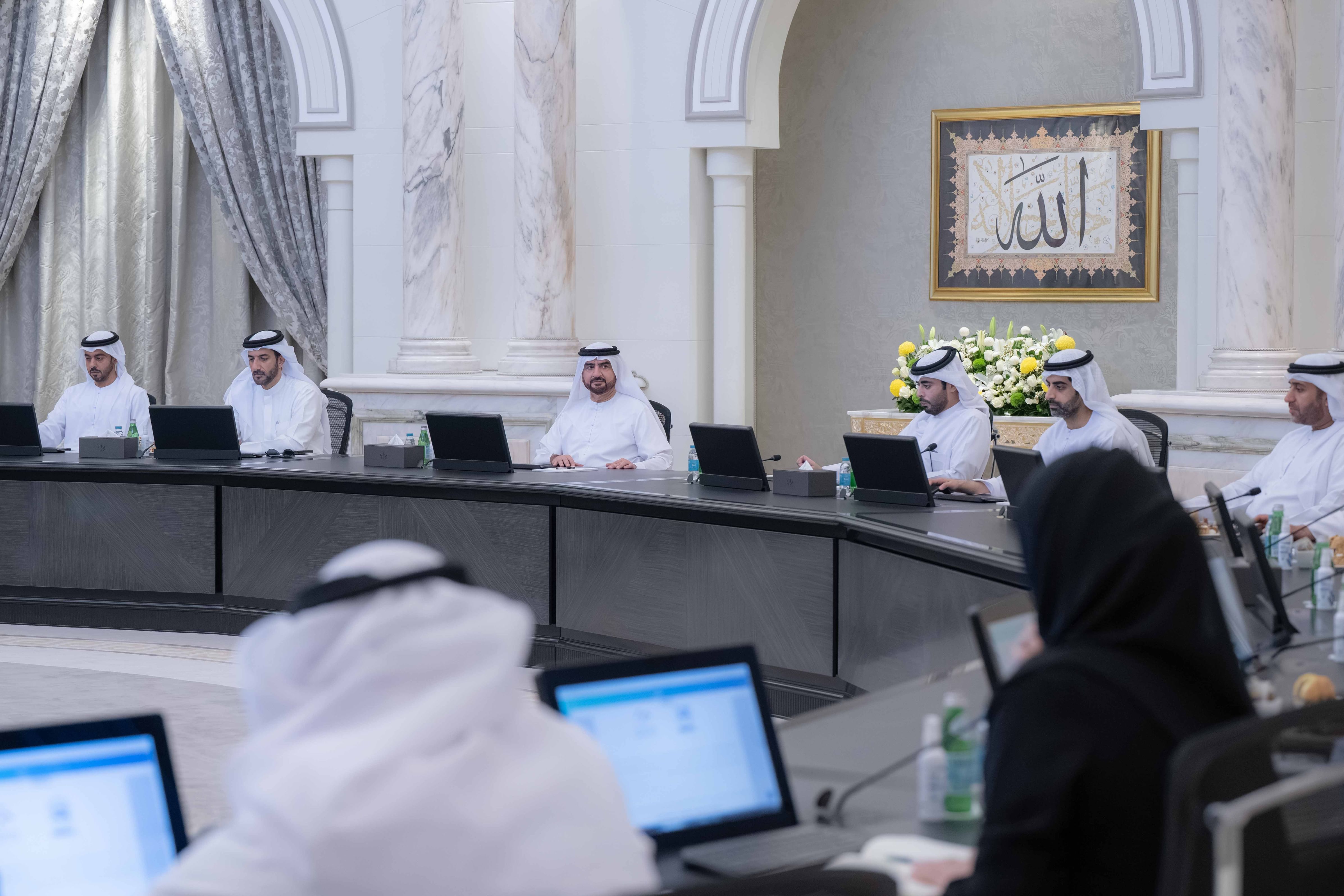 عبدالله بن سالم القاسمي يترأس اجتماع المجلس التنفيذي